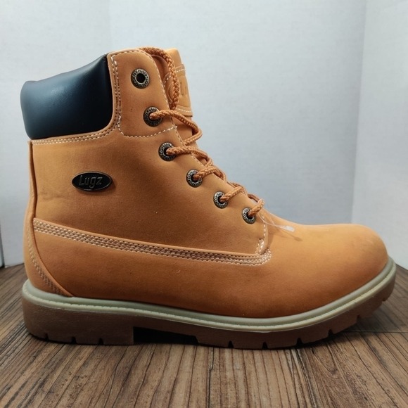 LUGZ Rucker Hi Ankle Boot Women Sz 9 Wheat Tan Lug‎ Sole Casual Walking Lace Up - Picture 7 of 16